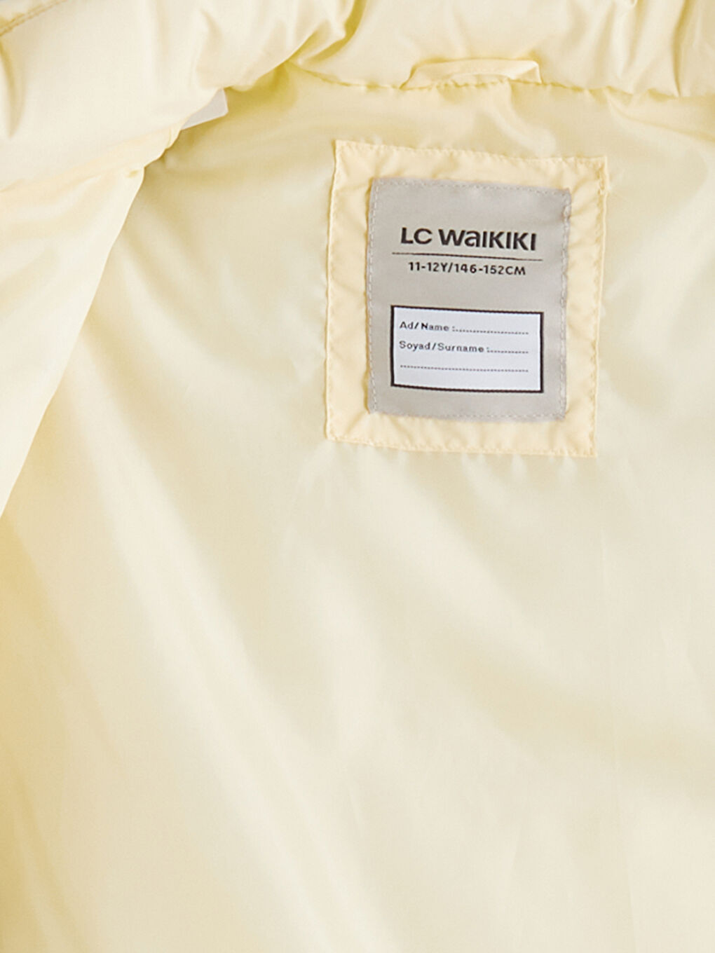 Sarı Su İtici Dik Yaka Kız Çocuk Şişme Yelek-1