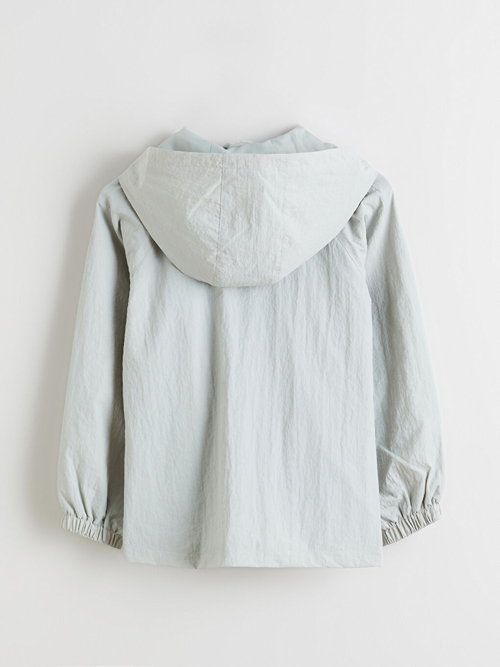 Yeşil Kapüşonlu Kız Çocuk Mont-2