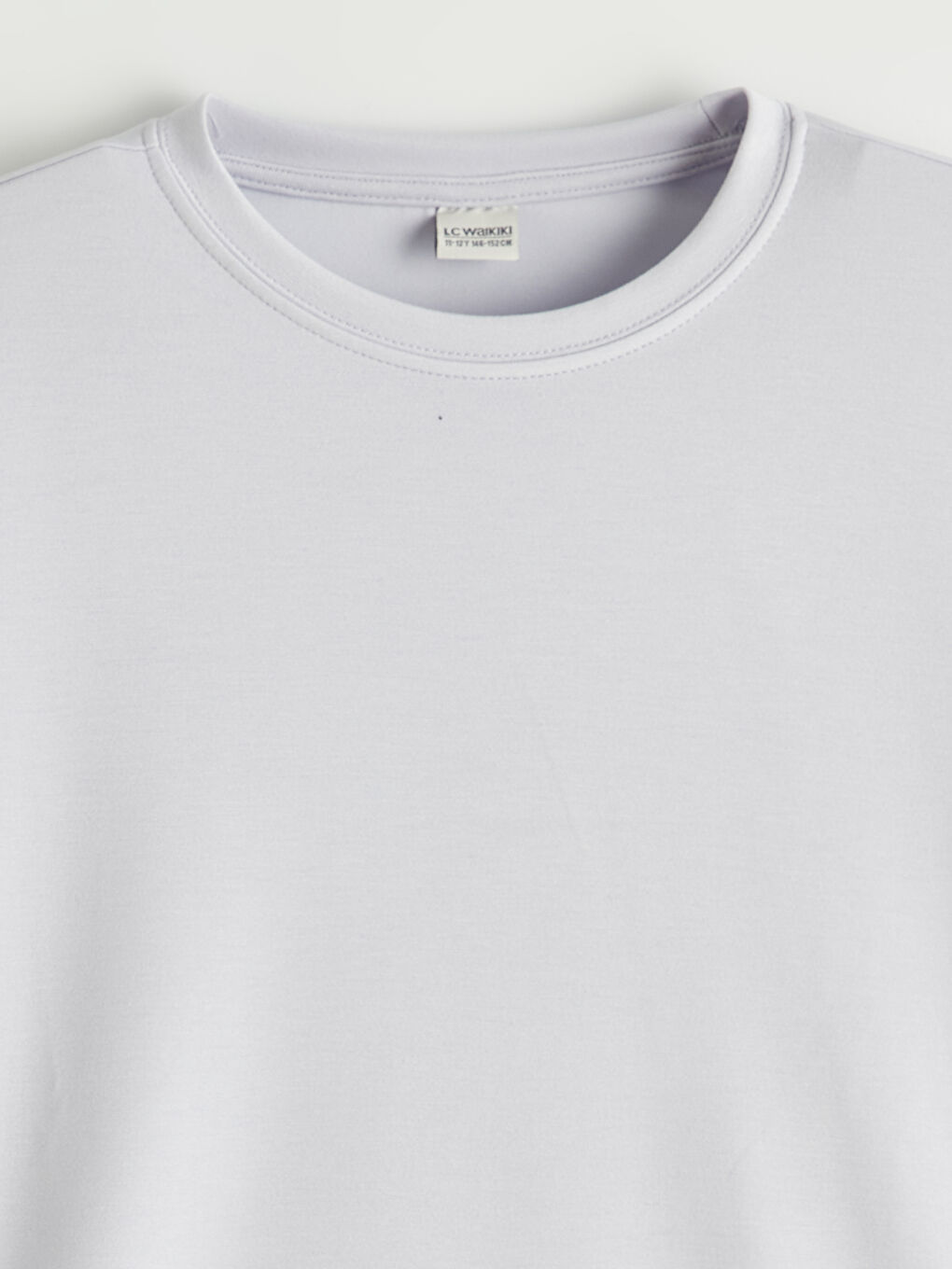 Lila Bisiklet Yaka Kız Çocuk Soft Touch Sweatshirt-2