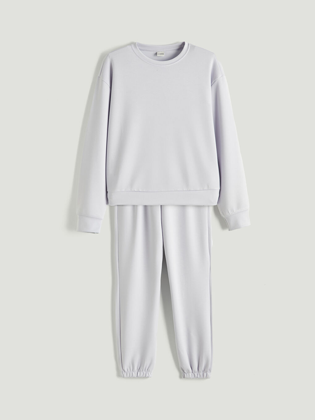 Lila Bisiklet Yaka Kız Çocuk Eşofman Takım