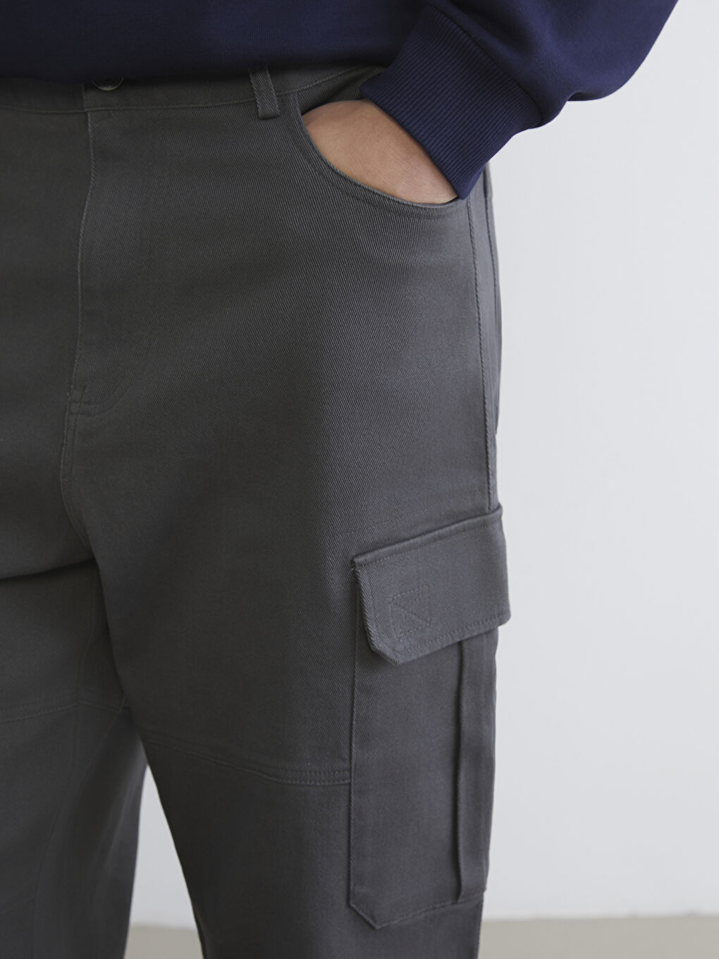 Pantaloni cargo ANTRACIT Bărbat-2