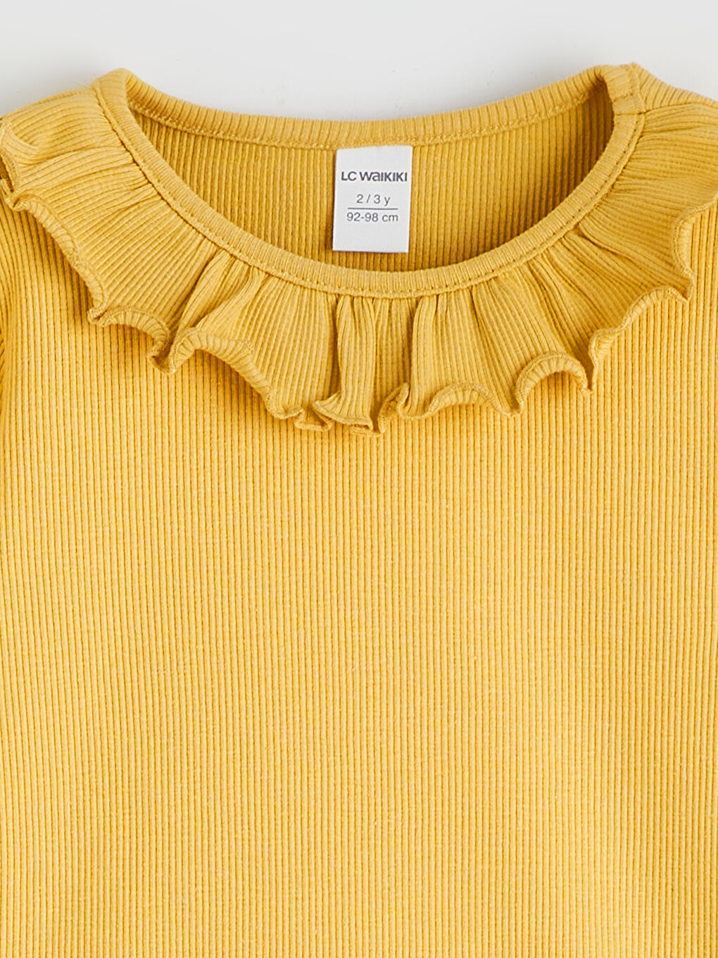 Рипсена тениска с кръгло деколте за момичета 2 опаковки-2