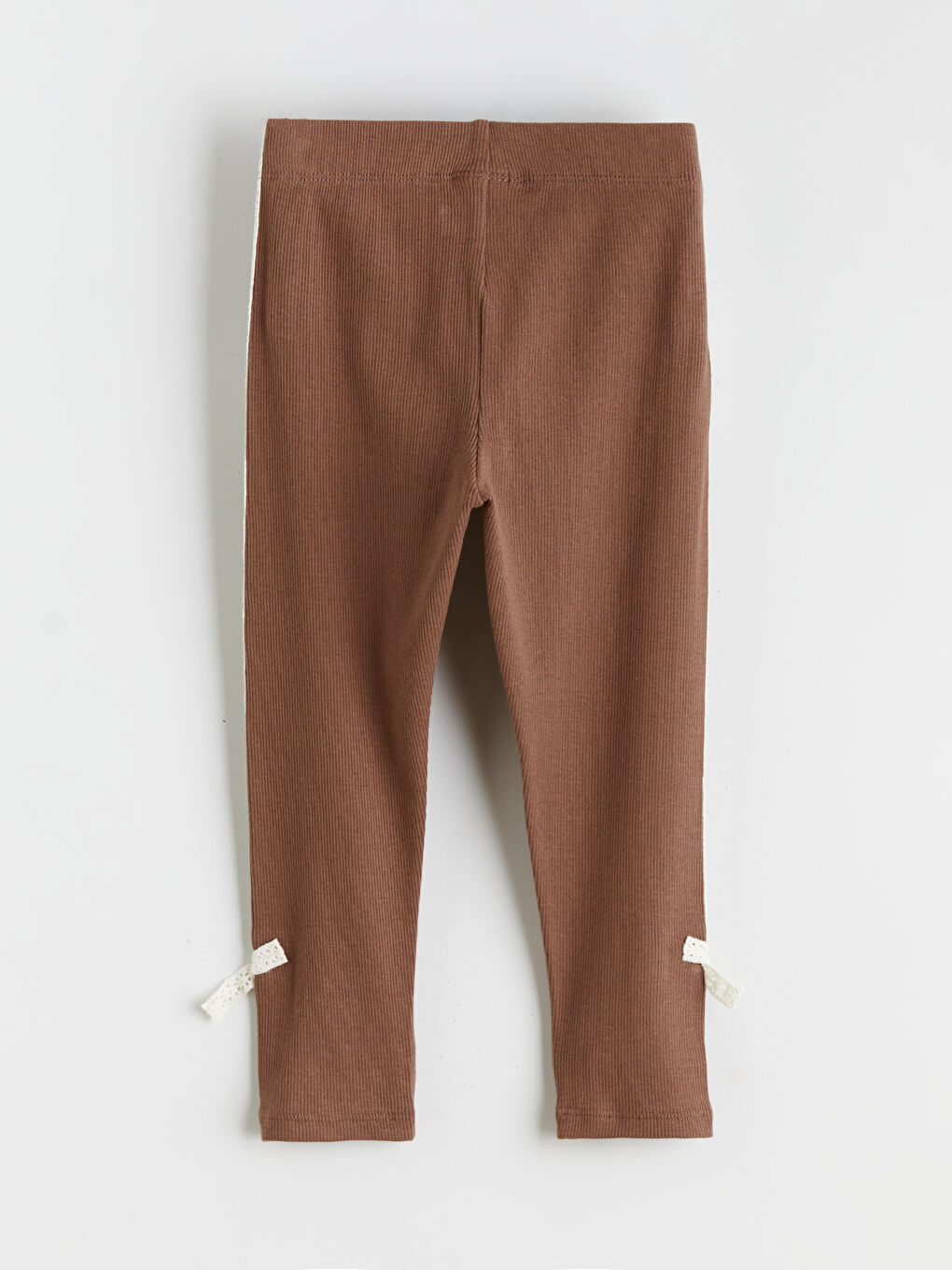 Pembe Beli Lastikli Kız Çocuk Tayt 2'li-2