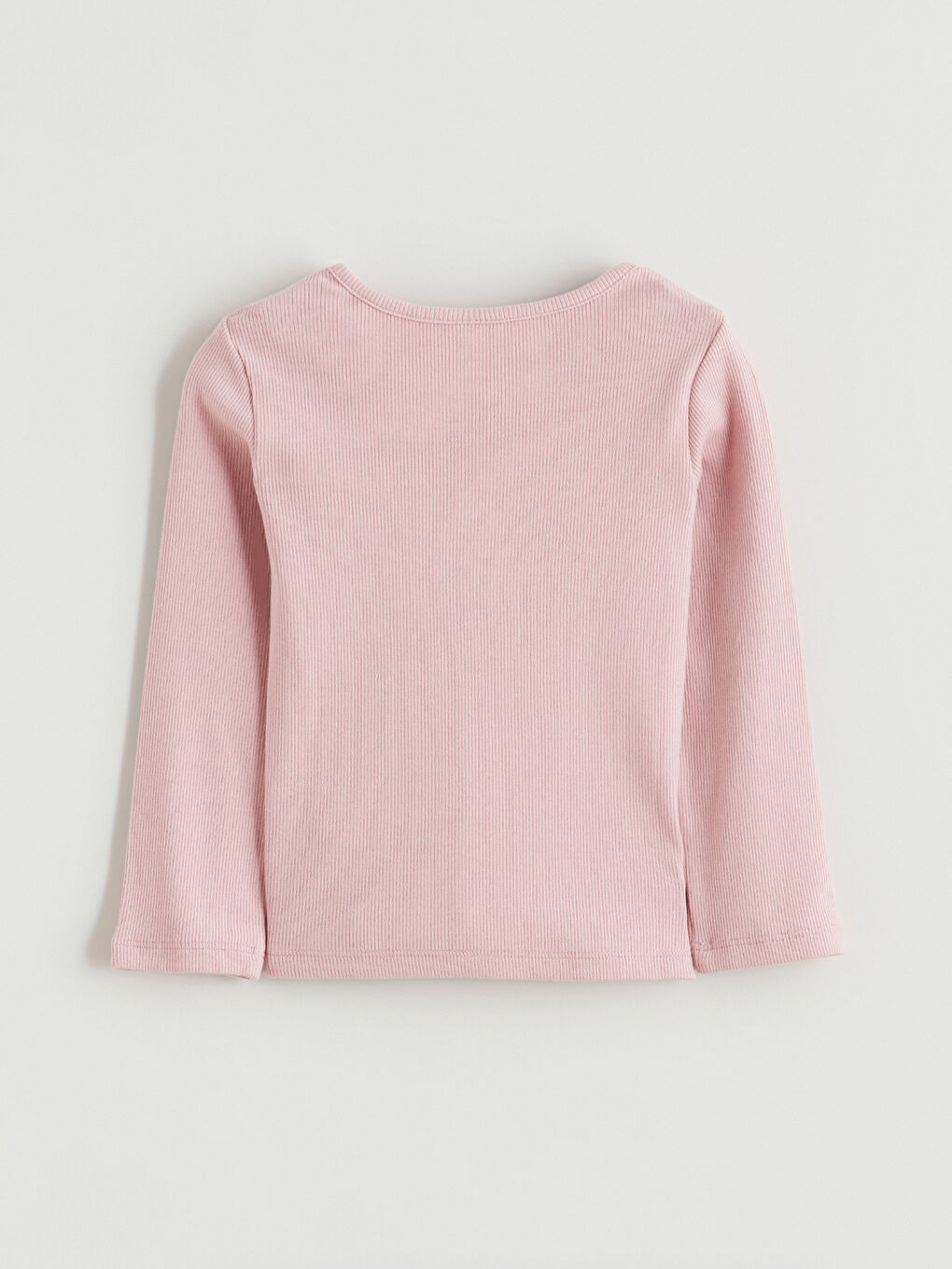 Kahverengi Uzun Kollu Kız Çocuk Tişört 2'li-3