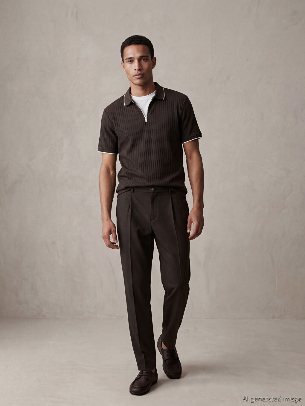 Kahverengi Regular Fit Erkek Chino Pantolon