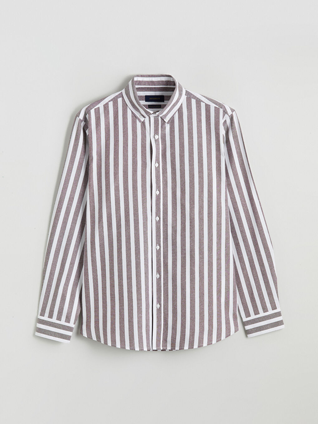 Classic Fit Long Sleeve Striped Men's Shirt-4