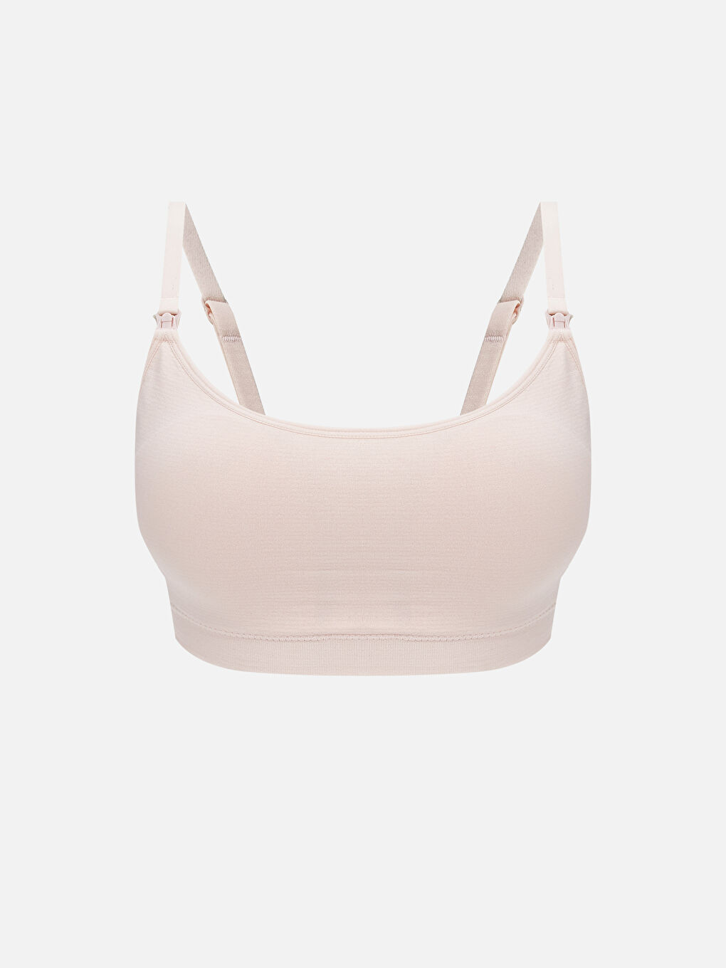 Pembe Balensiz Dolgusuz Düz Emzirme Sütyeni