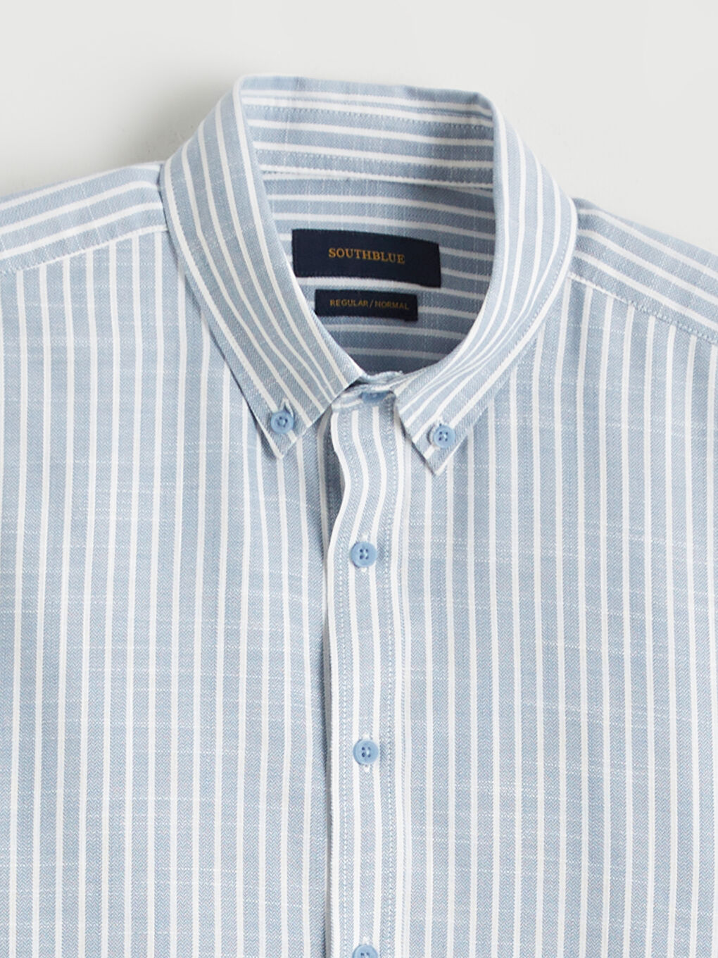 Regular Fit Striped Dobby Men's Shirt-5