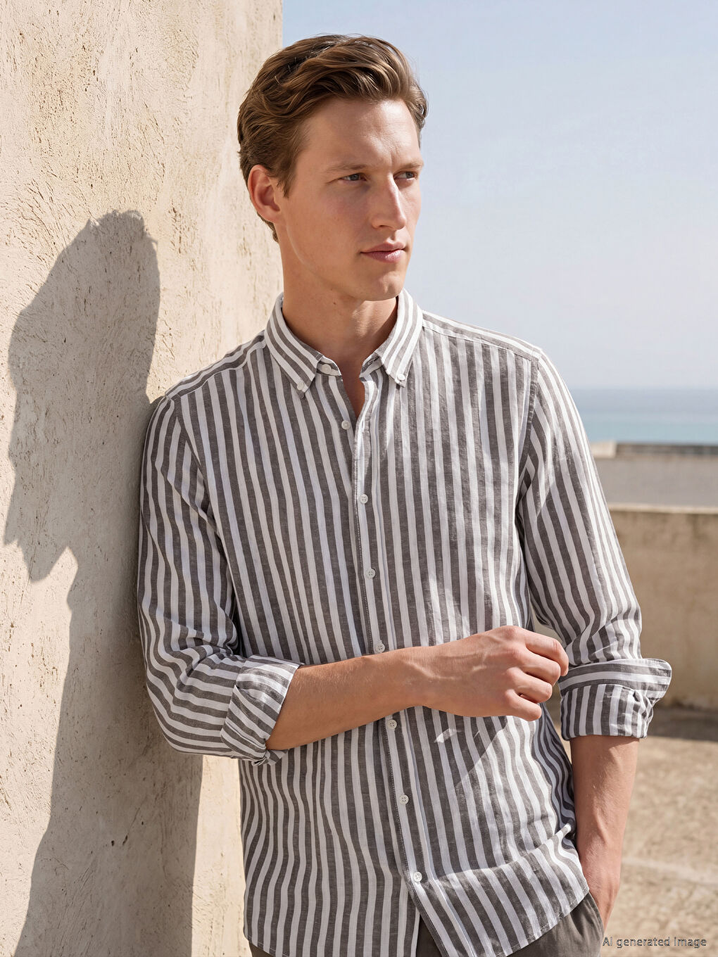 Regular Fit Striped Men's Shirt