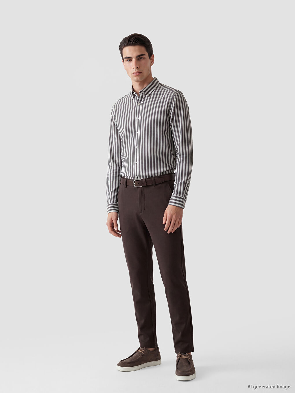 Regular Fit Striped Men's Shirt-2
