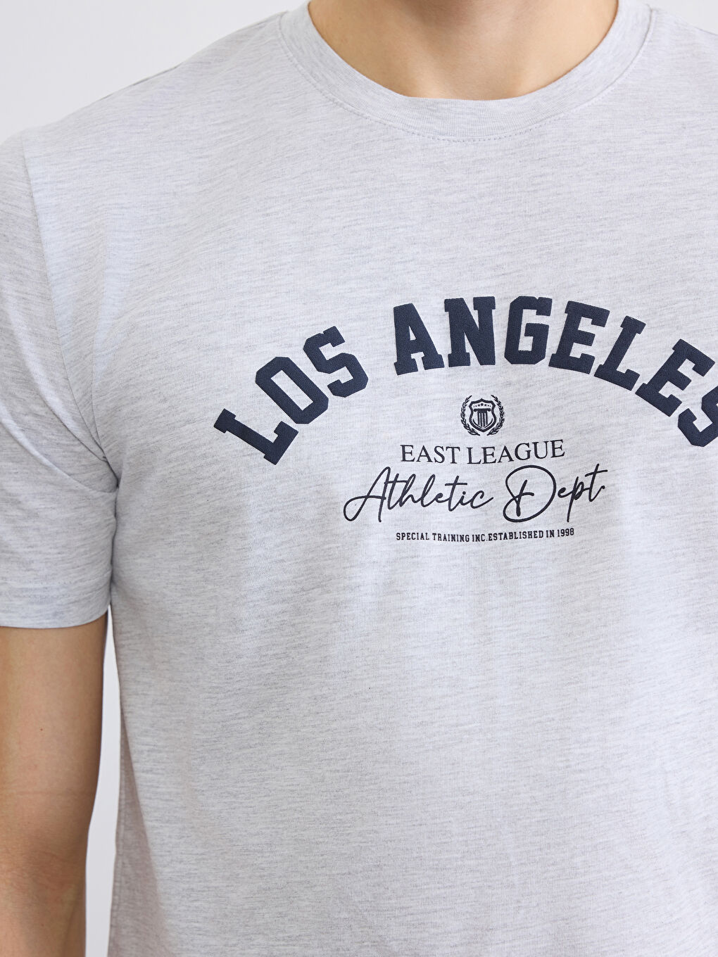 Футболка с круглым вырезом и принтом «Лос-Анджелес» для мужчин-2