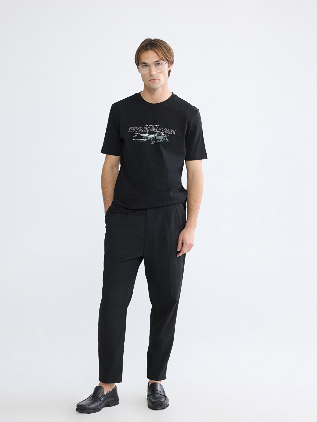 Crew Neck Printed Men's T-Shirt-1