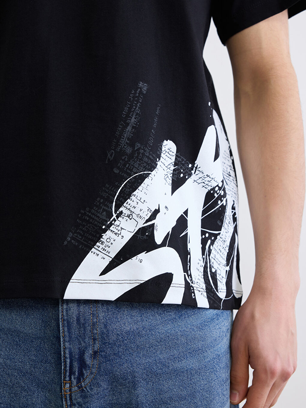 Crew Neck Printed Jersey Man T-Shirt-2