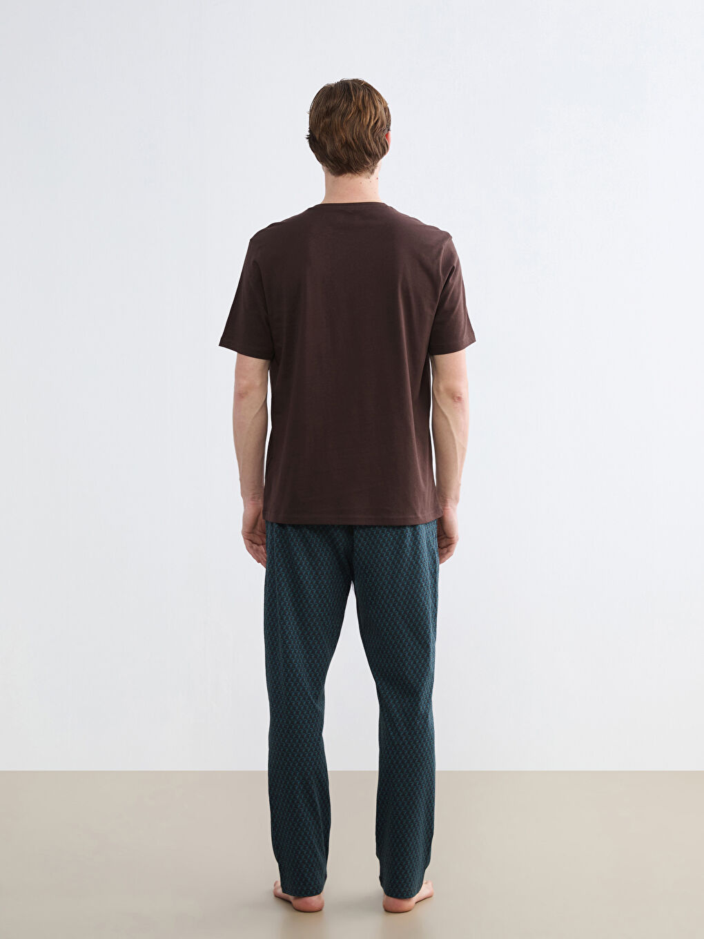 Muški pidžama komplet sa okruglim izrezom-3