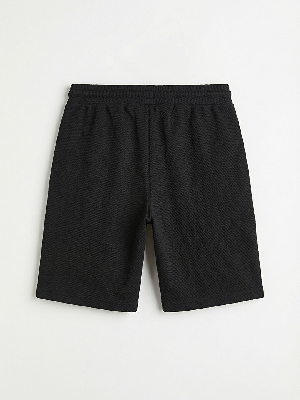 Siyah Standart Kalıp Erkek Şort-5