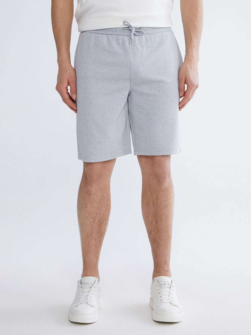 Gri Standart Kalıp Erkek Şort-1