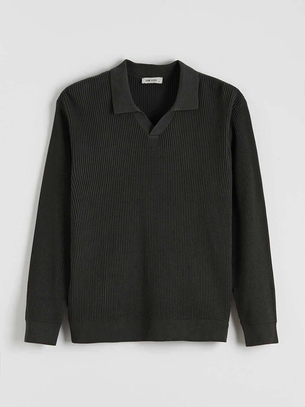 Polo Neck Men's Knitwear Sweater-4