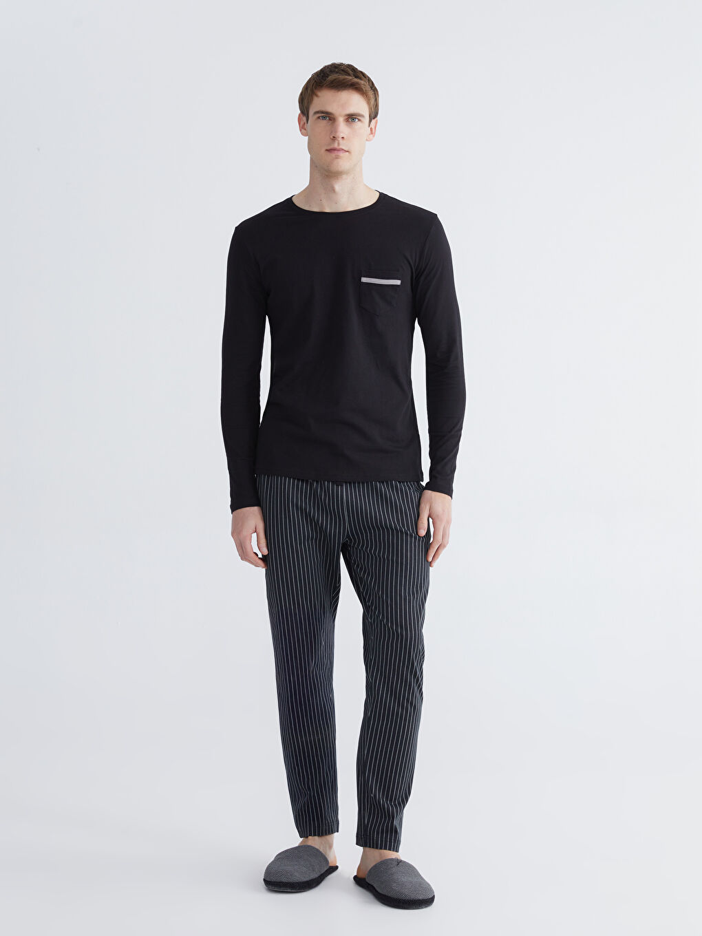 Regular Fit Men's Pyjama Set-1