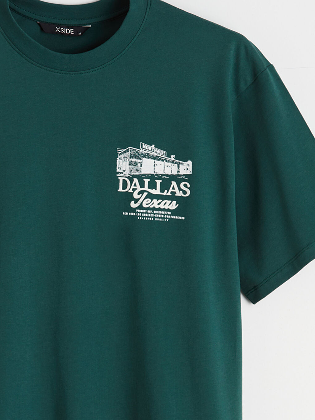 تيشيرت رجالي ياقة دائرية مطبوع جيرسي-6