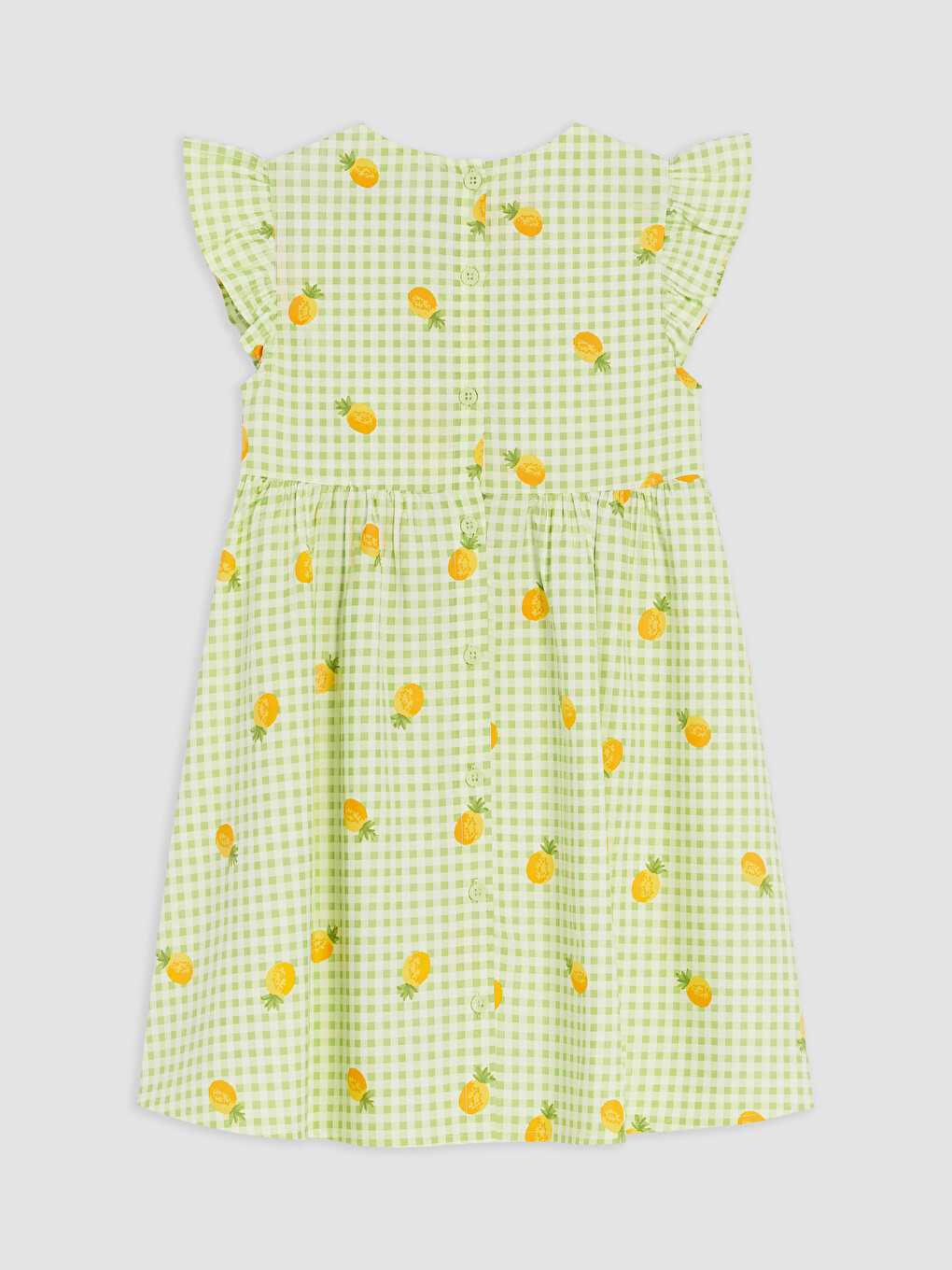 Mädchen Grün Kleid-1