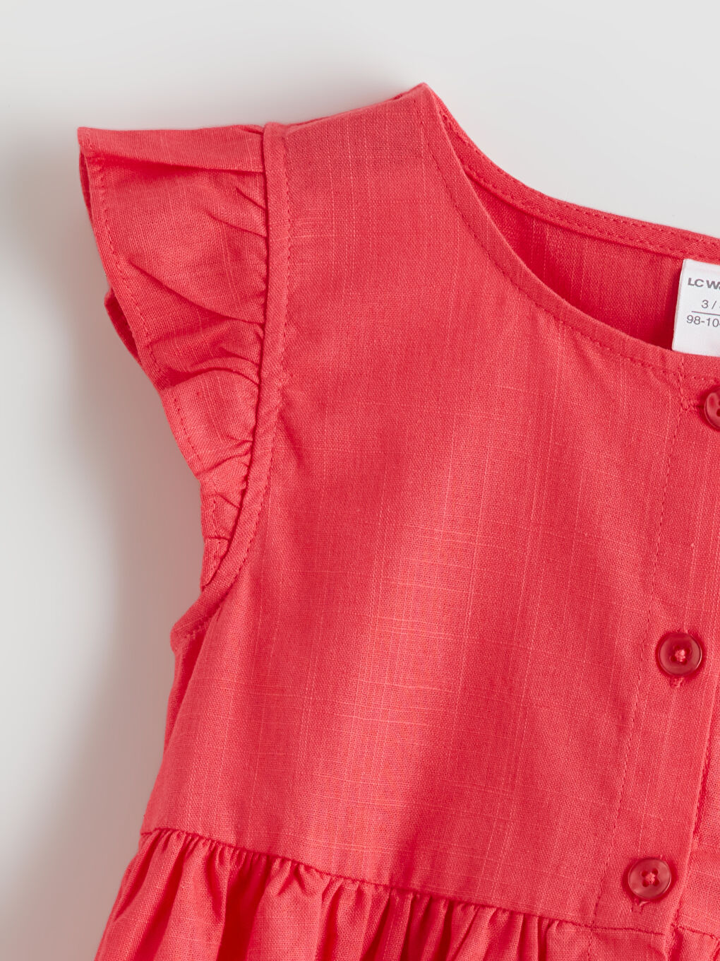 Kırmızı Kız Çocuk Elbise-1