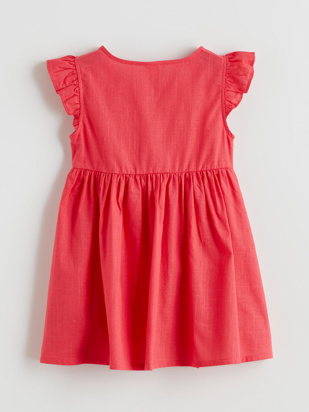 Kırmızı Kız Çocuk Elbise-2
