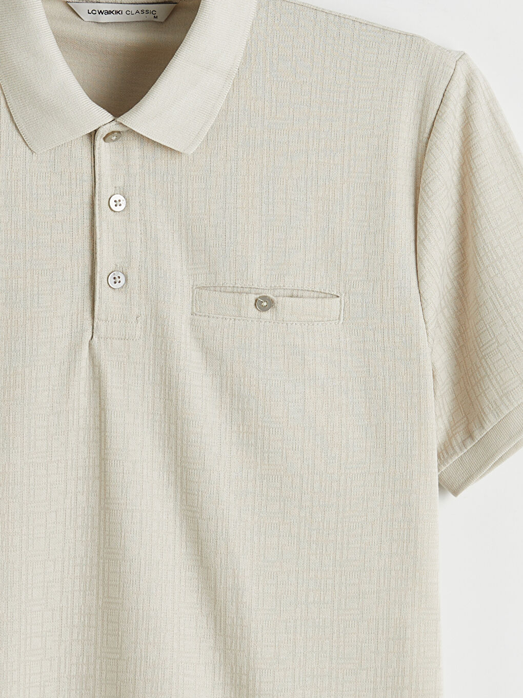 Gri Polo Yaka Erkek Tişört-5