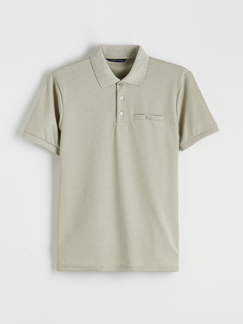 Yeşil Polo Yaka Erkek Tişört-4