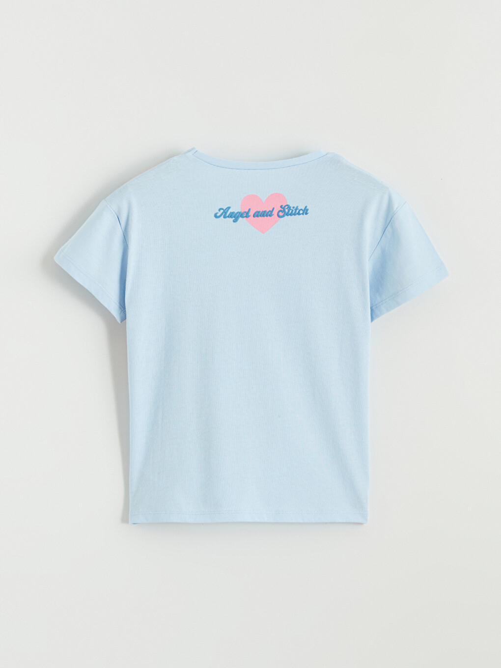 Lilo & Stitch Print Jersey T-shirt For Girls-5