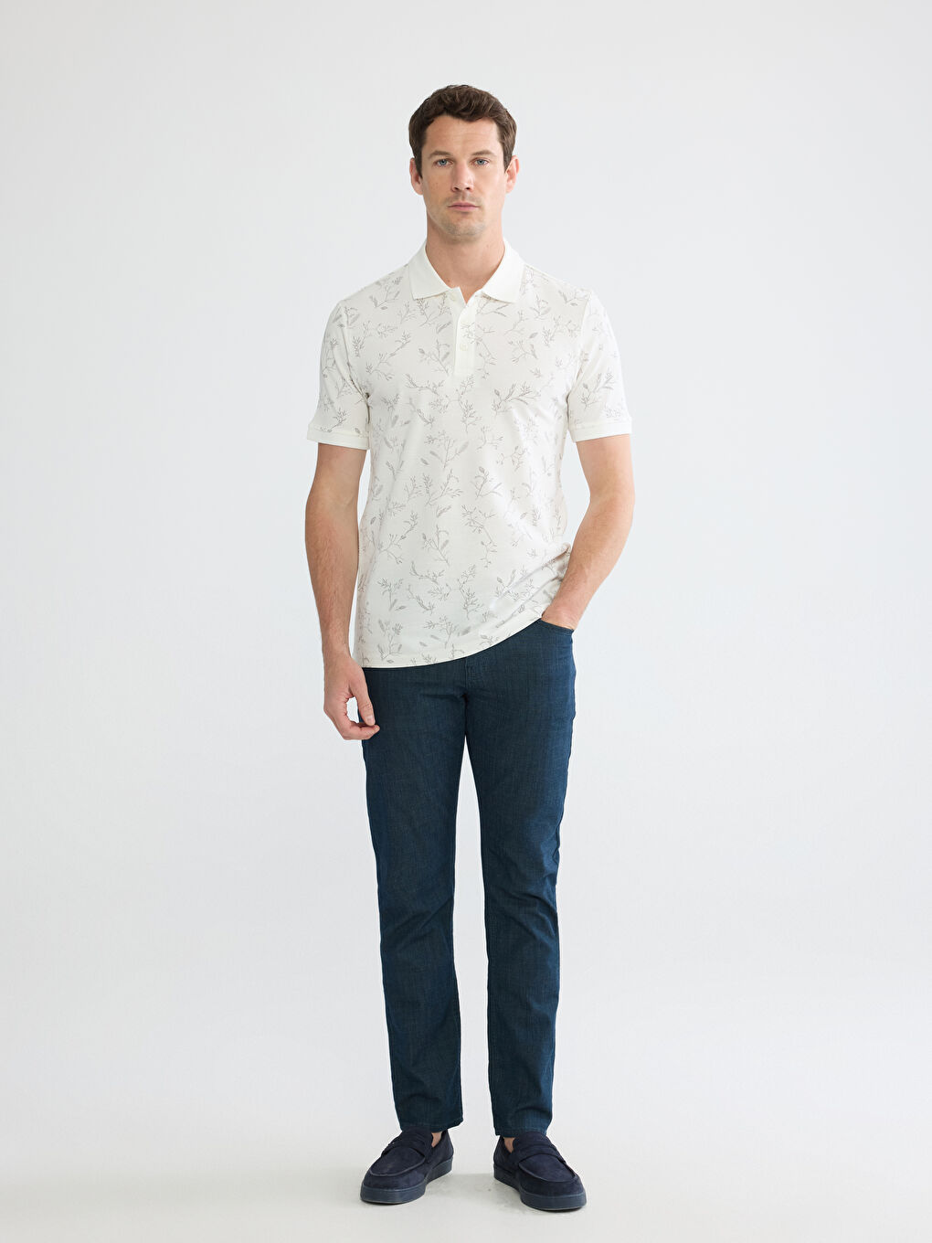 T-shirt BEIGE Homme-1