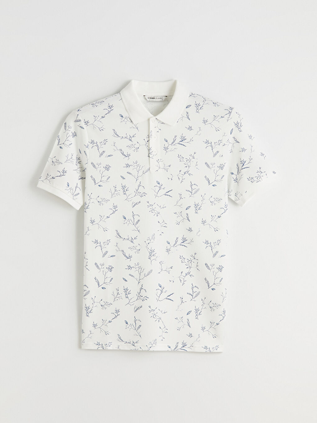 Футболка мужская узорчатая пике с воротником поло-4