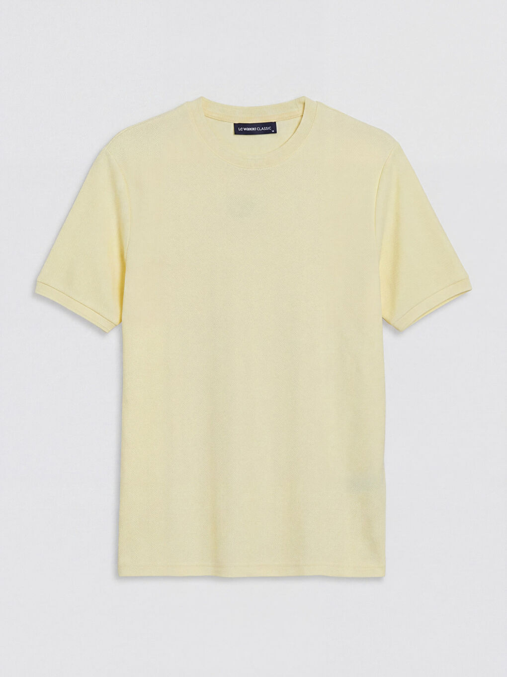 Sarı Bisiklet Yaka Erkek Tişört