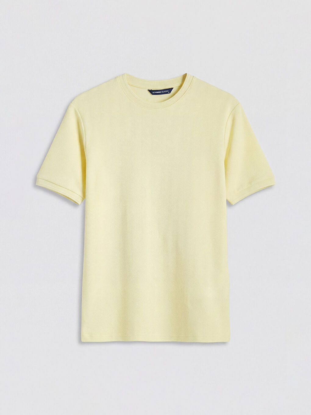 Sarı Bisiklet Yaka Erkek Tişört