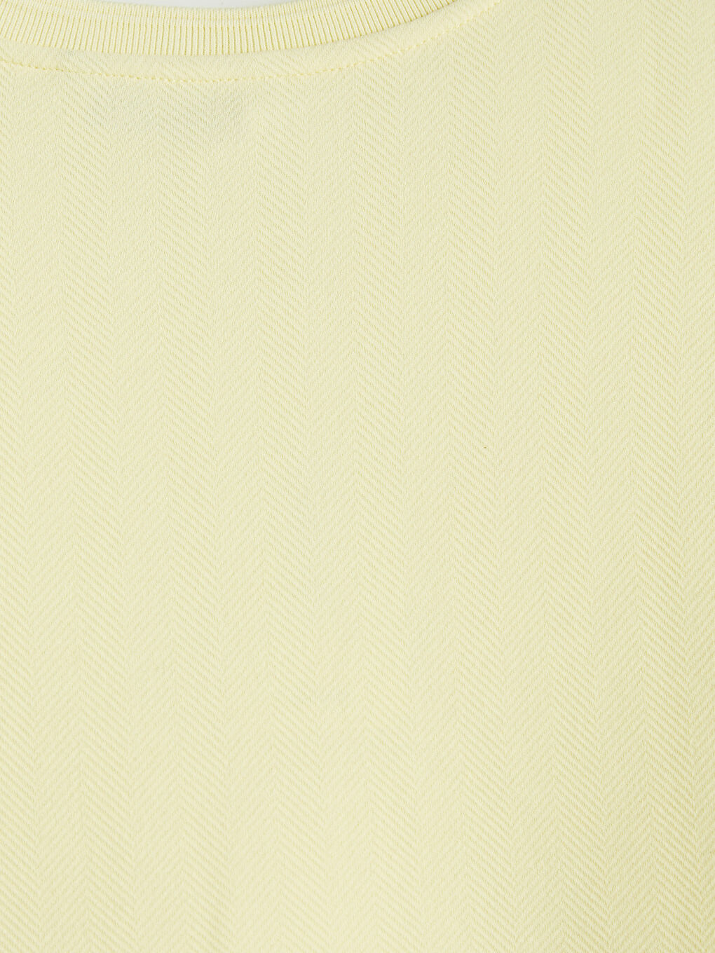 Sarı Bisiklet Yaka Erkek Tişört-4