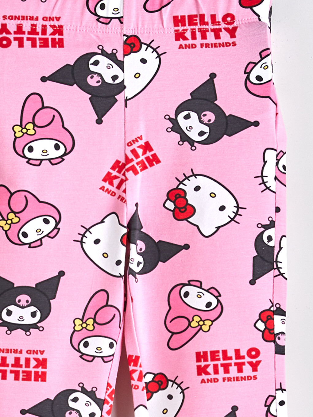 Kuromi Print Wide-leg Girls' Leggings-5