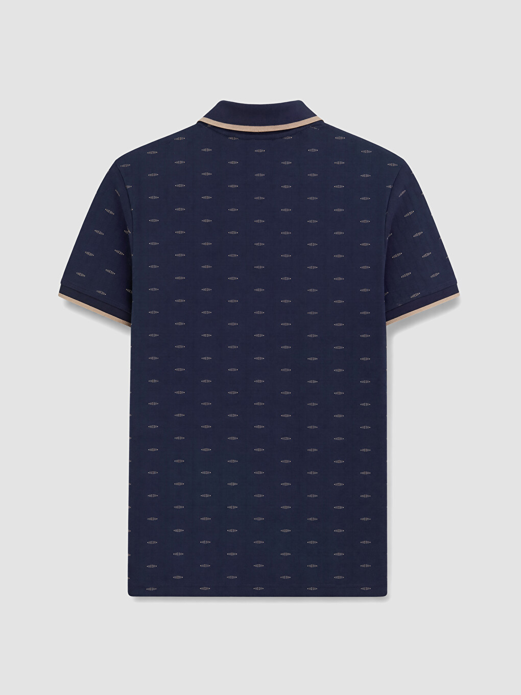 Tricou Polo Cu Model Din Piqué Pentru Bărbați-1