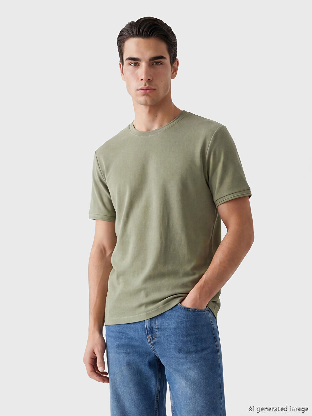 T-Shirt mit Rundhalsausschnitt für Herren