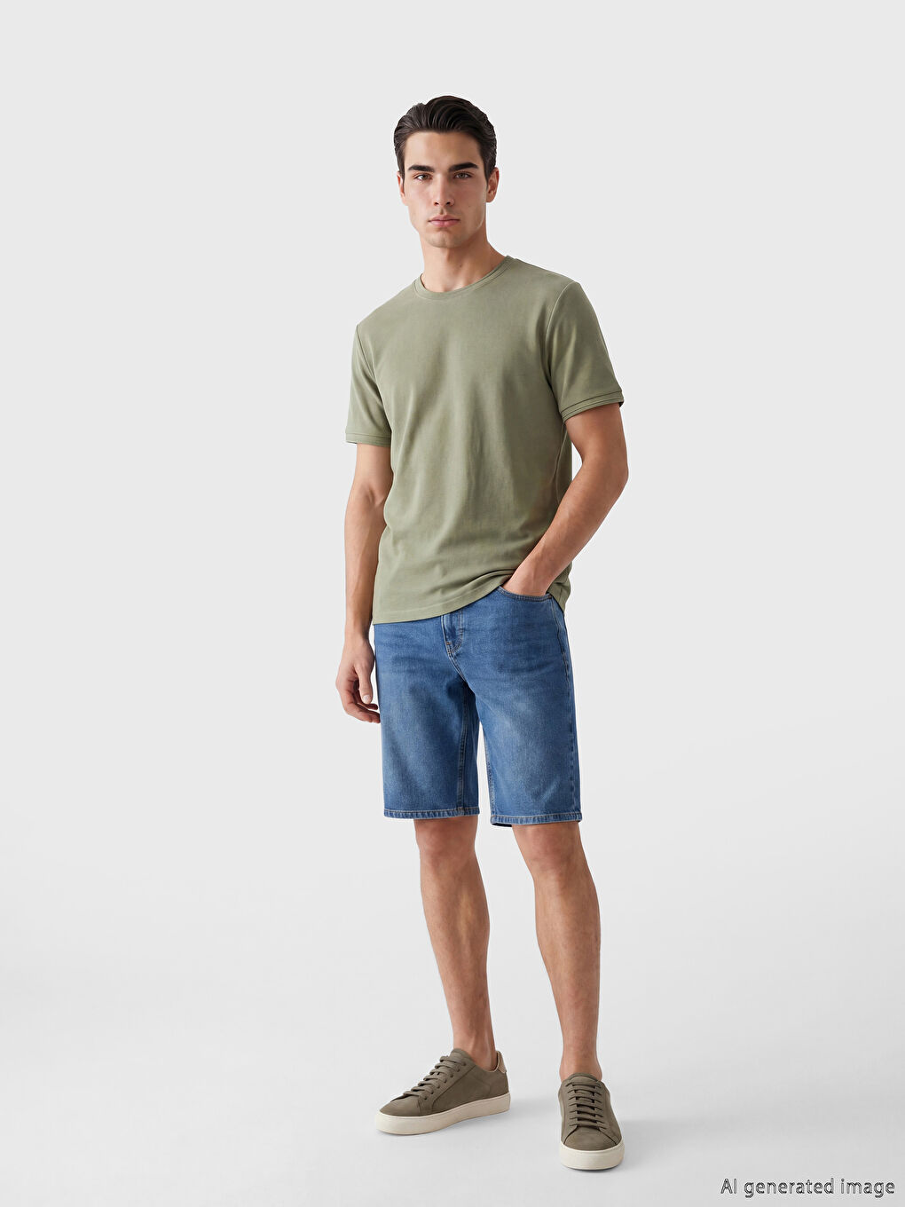 T-Shirt mit Rundhalsausschnitt für Herren-1