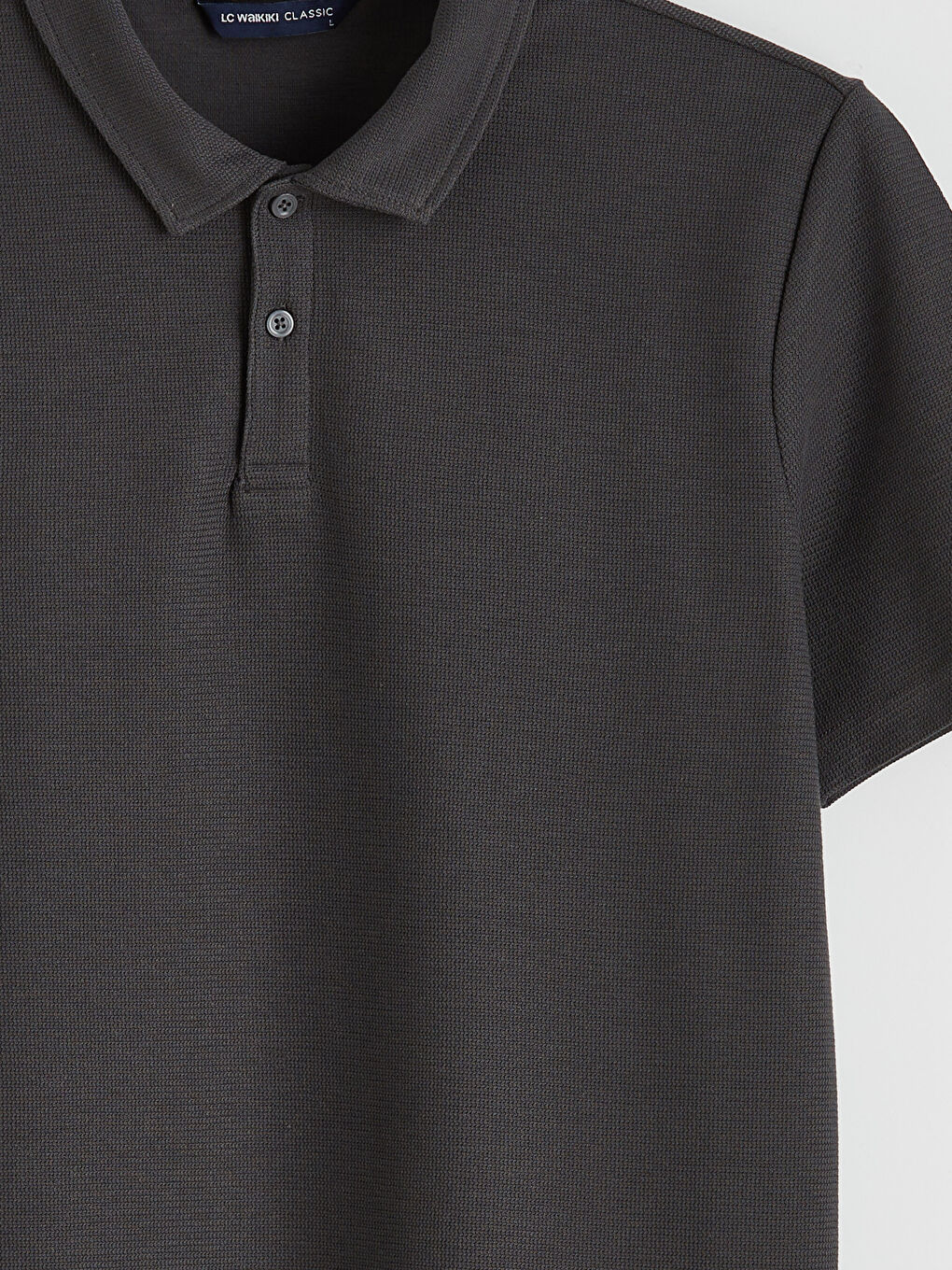 Polo Yaka Dokulu Erkek Tişört-5