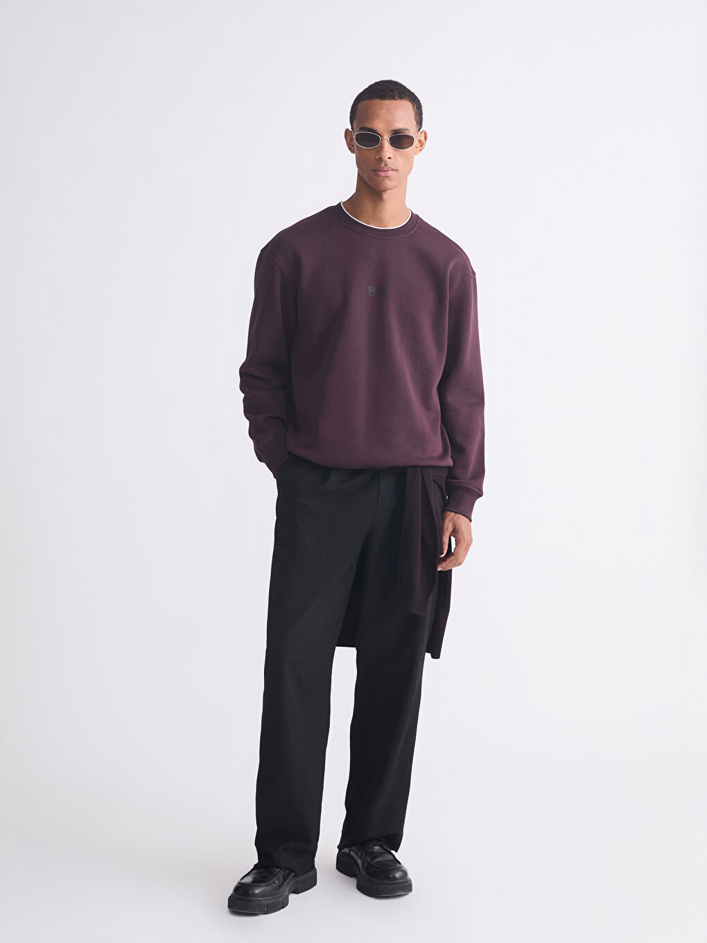 كنزة رياضية أرجواني رجل-1