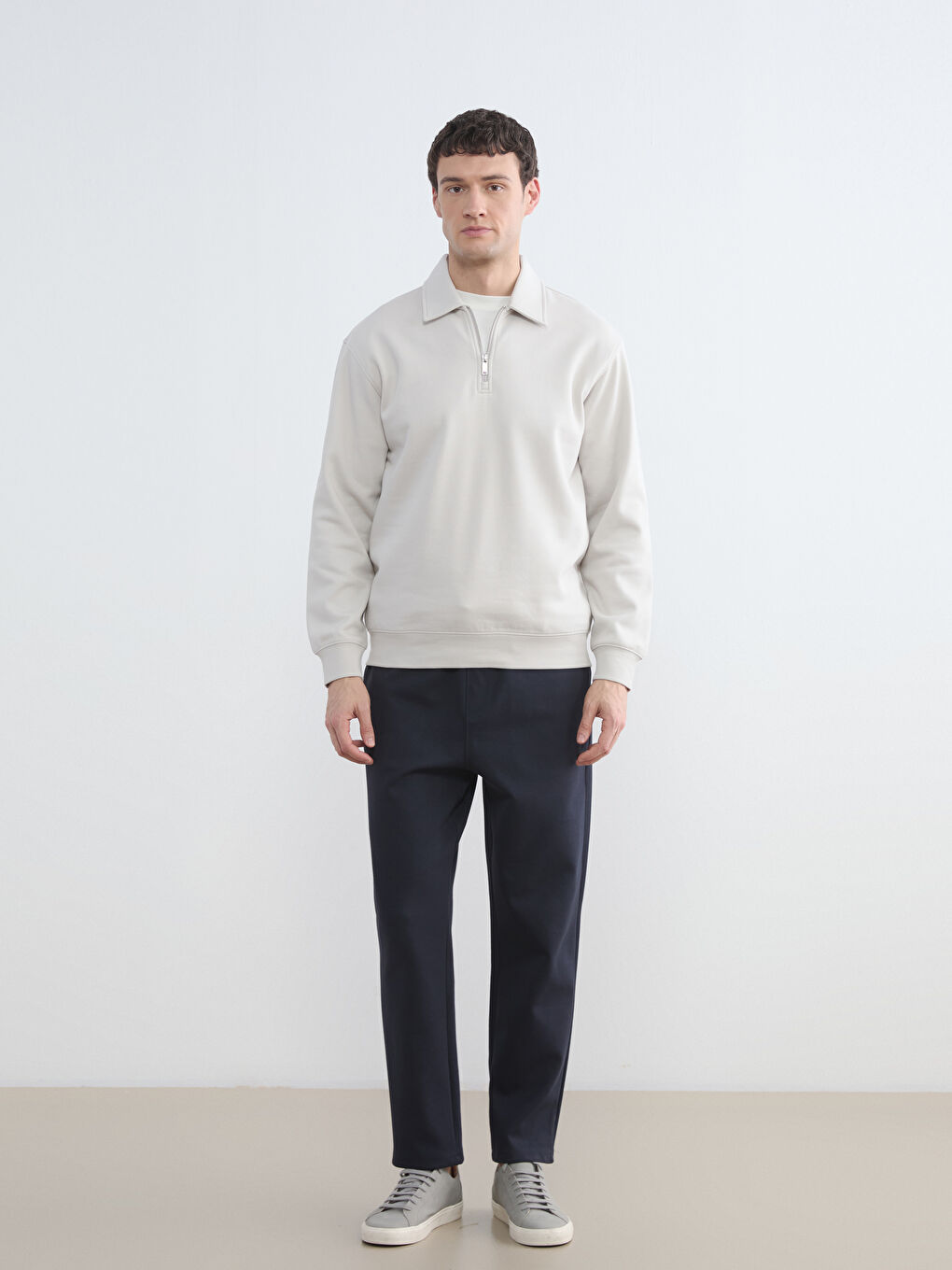 Lacivert Standart Kalıp Erkek Eşofman Altı