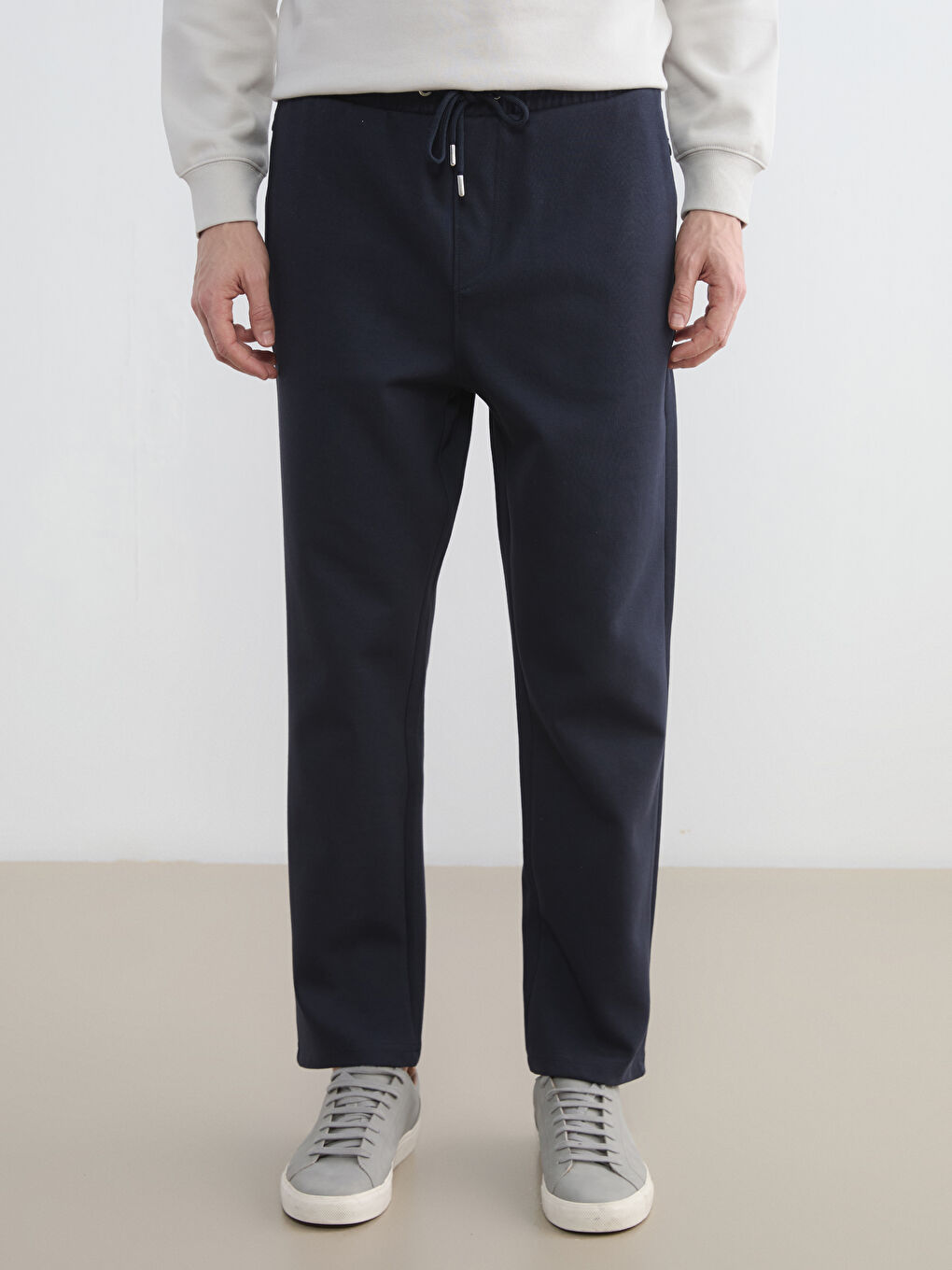 Lacivert Standart Kalıp Erkek Eşofman Altı-1