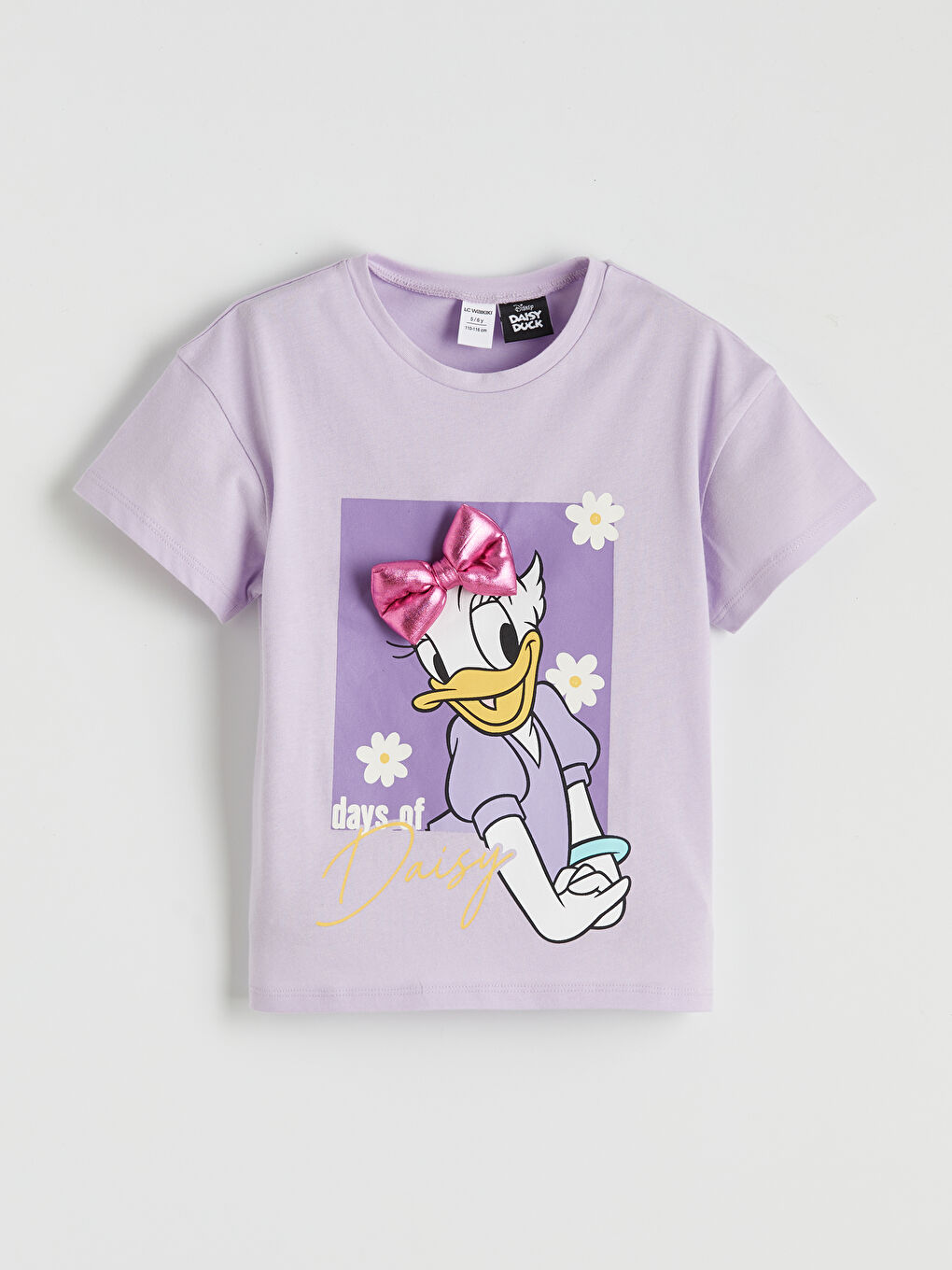 Daisy Duck Printed Girls' T-Shirt and Leggings-1