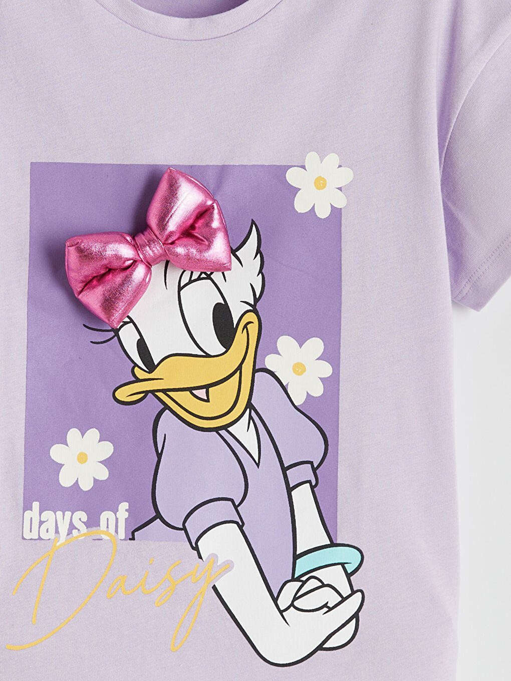 Daisy Duck Printed Girls' T-Shirt and Leggings-5