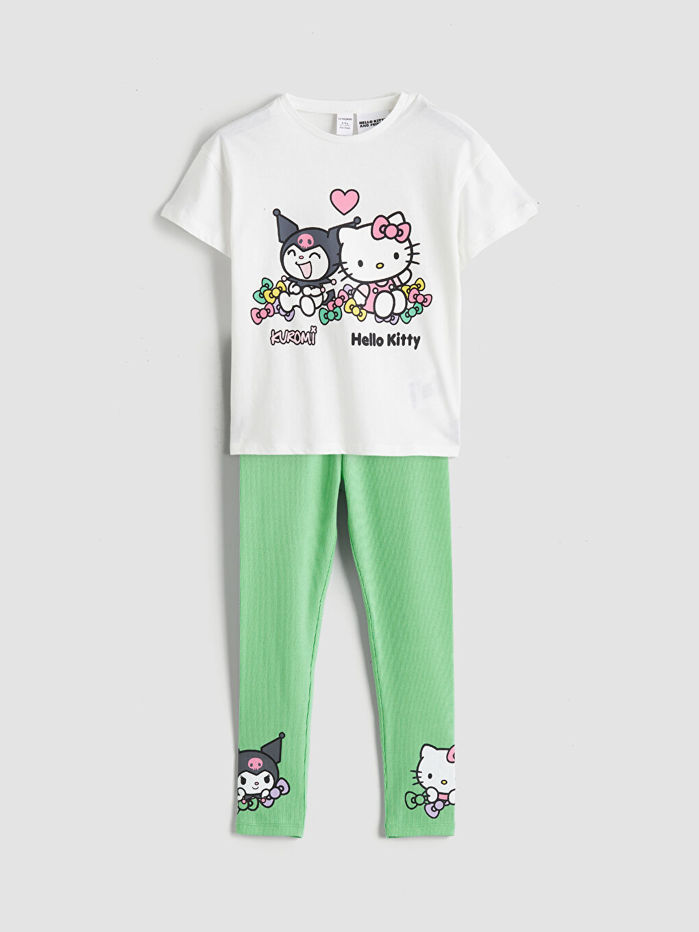 Hello Kitty štampana majica i helanke za devojčice