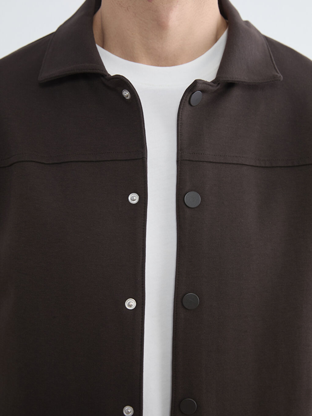 Kahverengi Rahat Kalıp Erkek Mont-3