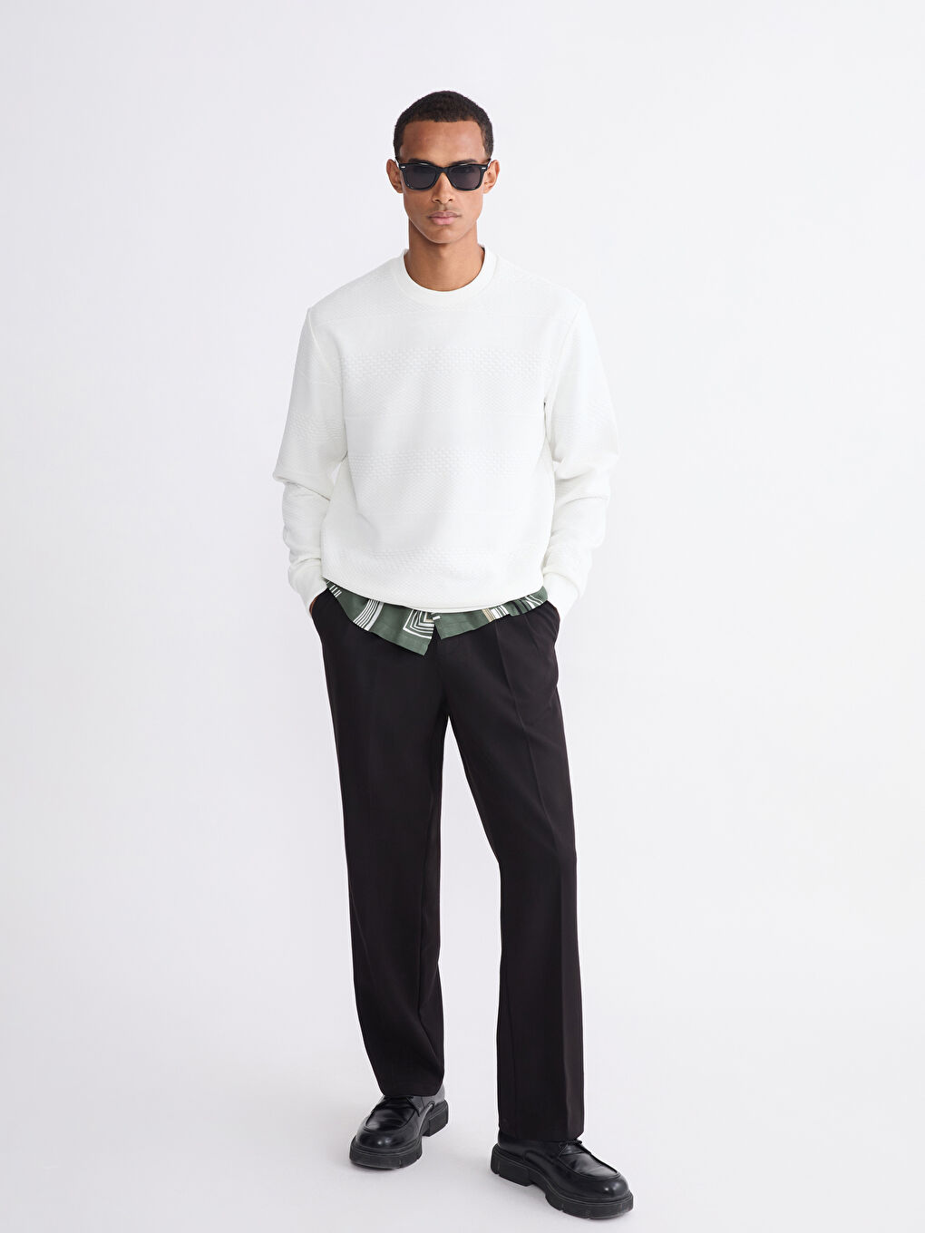 Man ECRU Sweatshirt-1