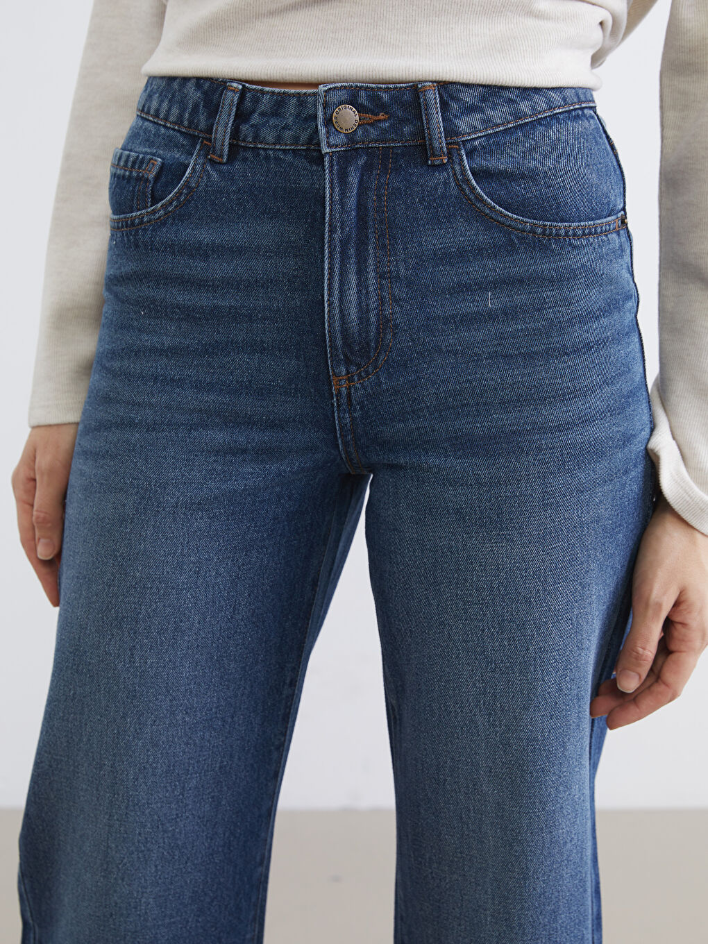 Әйелдер ИНДИГО Джинсы шалбар-2