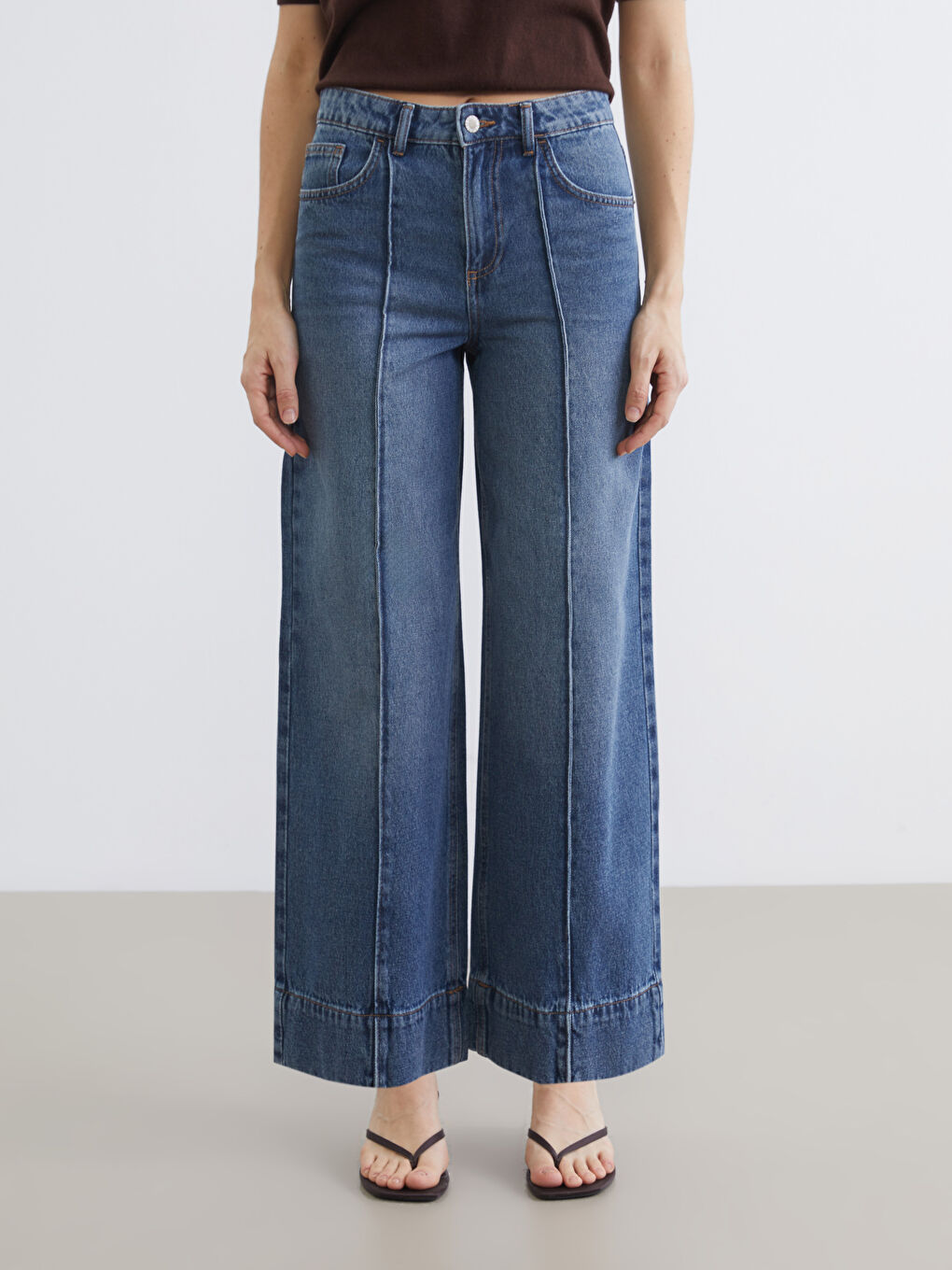 Ženske farmerke širokih nogavica-1