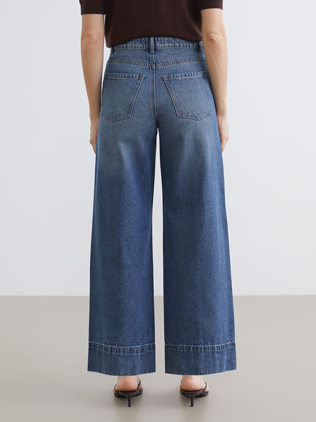 Ženske farmerke širokih nogavica-3